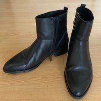 Marc O'Polo schwarze Lederstiefel