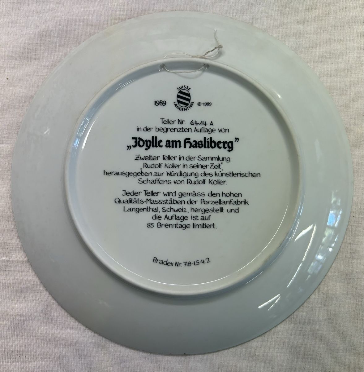 Teller: Sammlerteller Rudolf Koller Serie, 3 Teller, guter Zustand – Neu (gemäss Beschreibung) aus Köniz von mimi612 4