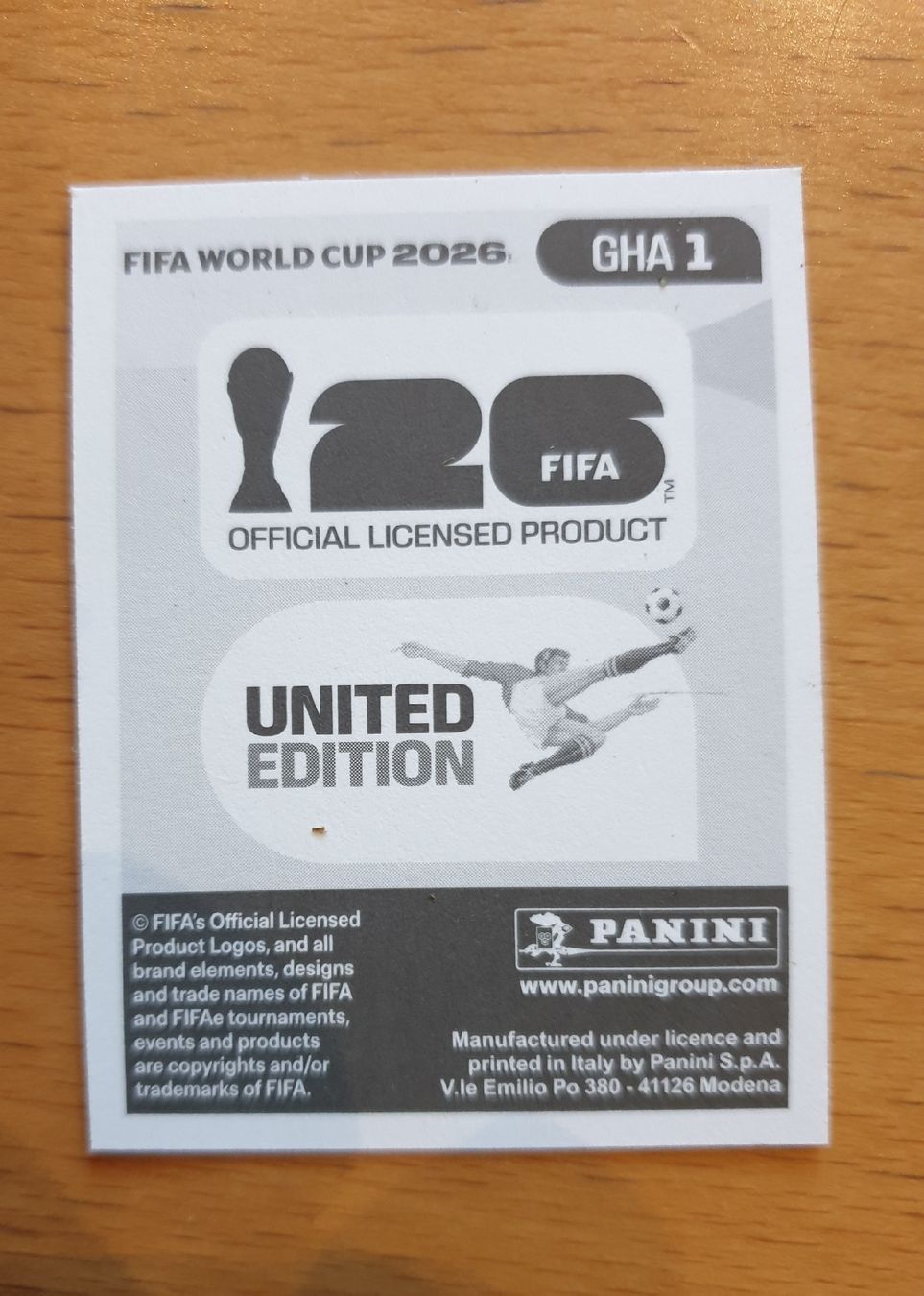 Panini Cartes à collectionner: Panini WM 2026 GHA 1 – Neuf (Voir description) à Einsiedeln par MGXX 1