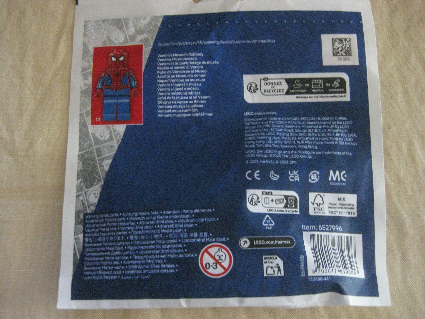 Lego Kit di costruzioni: LEGO MARVEL Spiderman Venom Museum / Polybag Ungeöffnet – Nuovo e nell'imballaggio originale da Münchenbuchsee venduto da suisse-schweiz 1