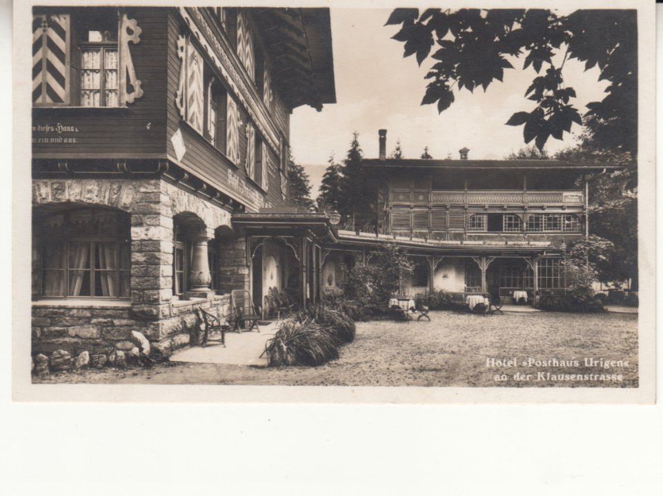 Cartoline postali: Urigen Posthaus ca. 1925 – Usato da Bürglen TG venduto da StampGraf