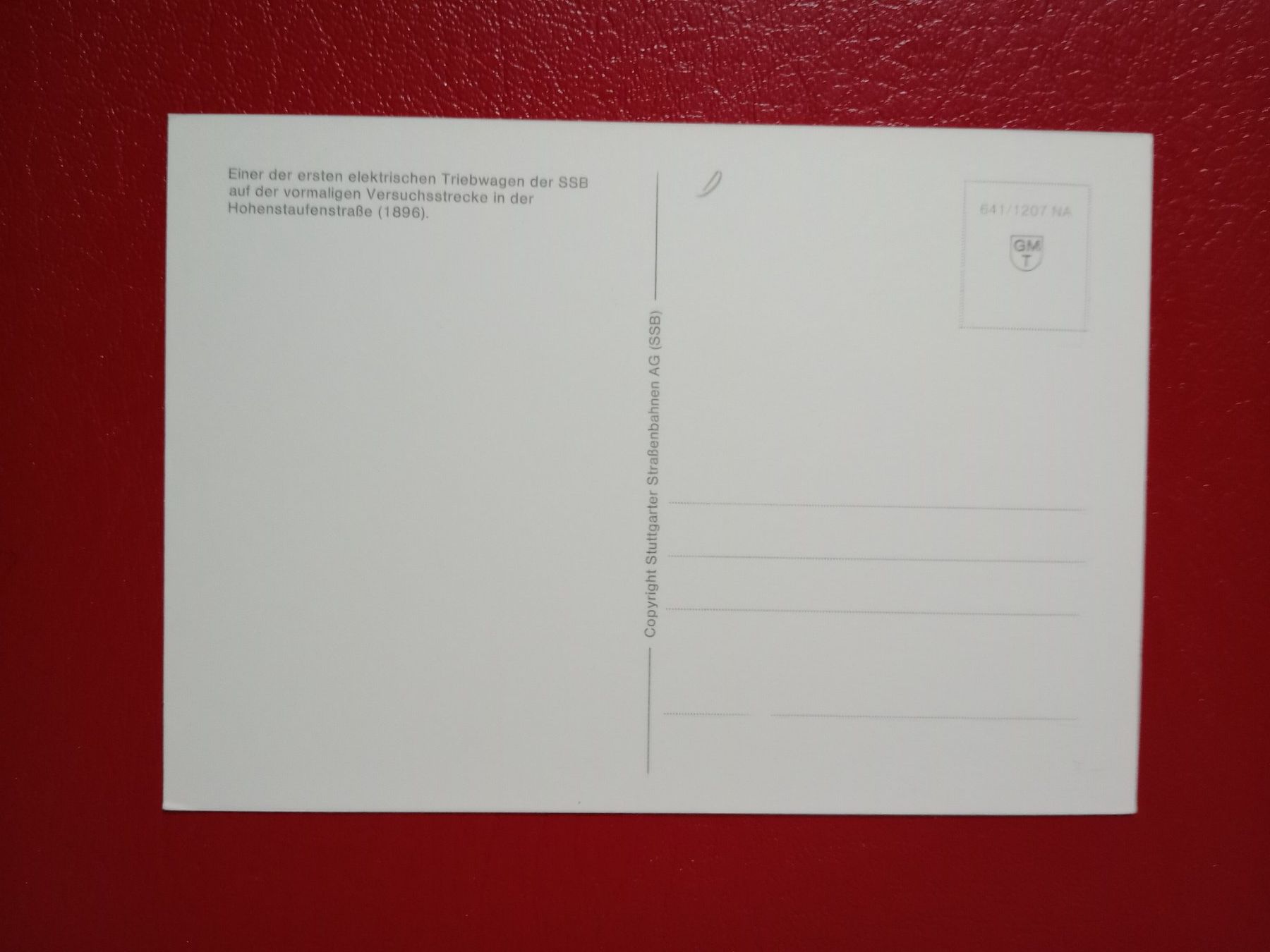 Cartoline postali: AK Tram Stuttgart Strassenbahn Details Bild 2 – Usato da Küttigen venduto da Melisch1000 1