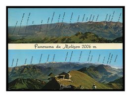 MOLÉSON - 1970 "Panorama des Alpes" S. Glasson