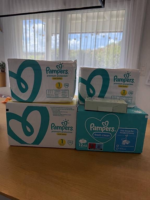 Pampers Windeleimer & Windeln: Pampers Grösse 1 – Gebraucht aus Merenschwand von rebirobi