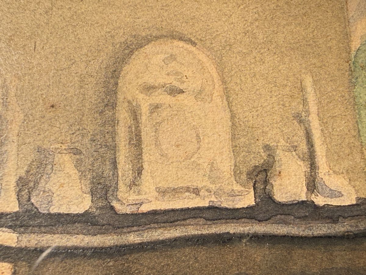 Dipinti: Die Morgenstunde Aquarell aus 1917 – Usato da schaffhausen venduto da VintAntik_1980 9