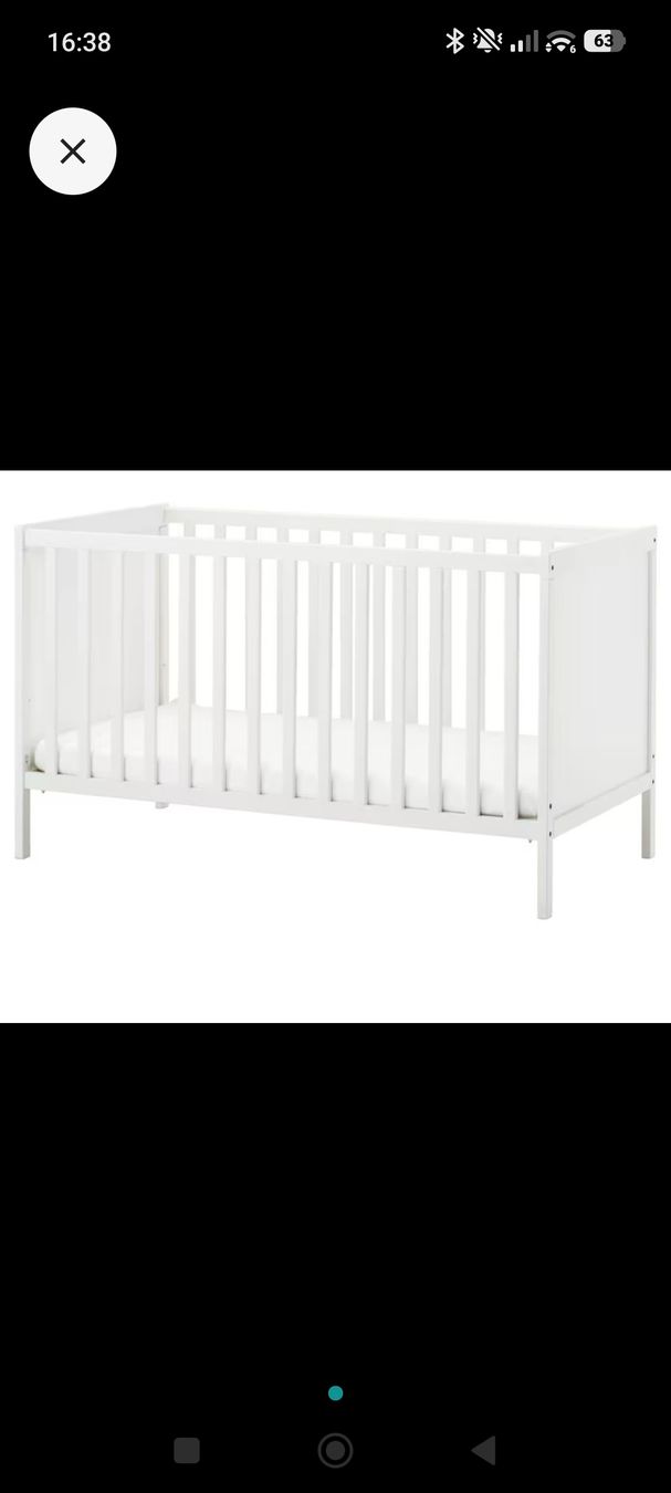 Ikea Lits: Ikea Babybett, Holz weiss – D'occasion à Dallenwil par Dentisto