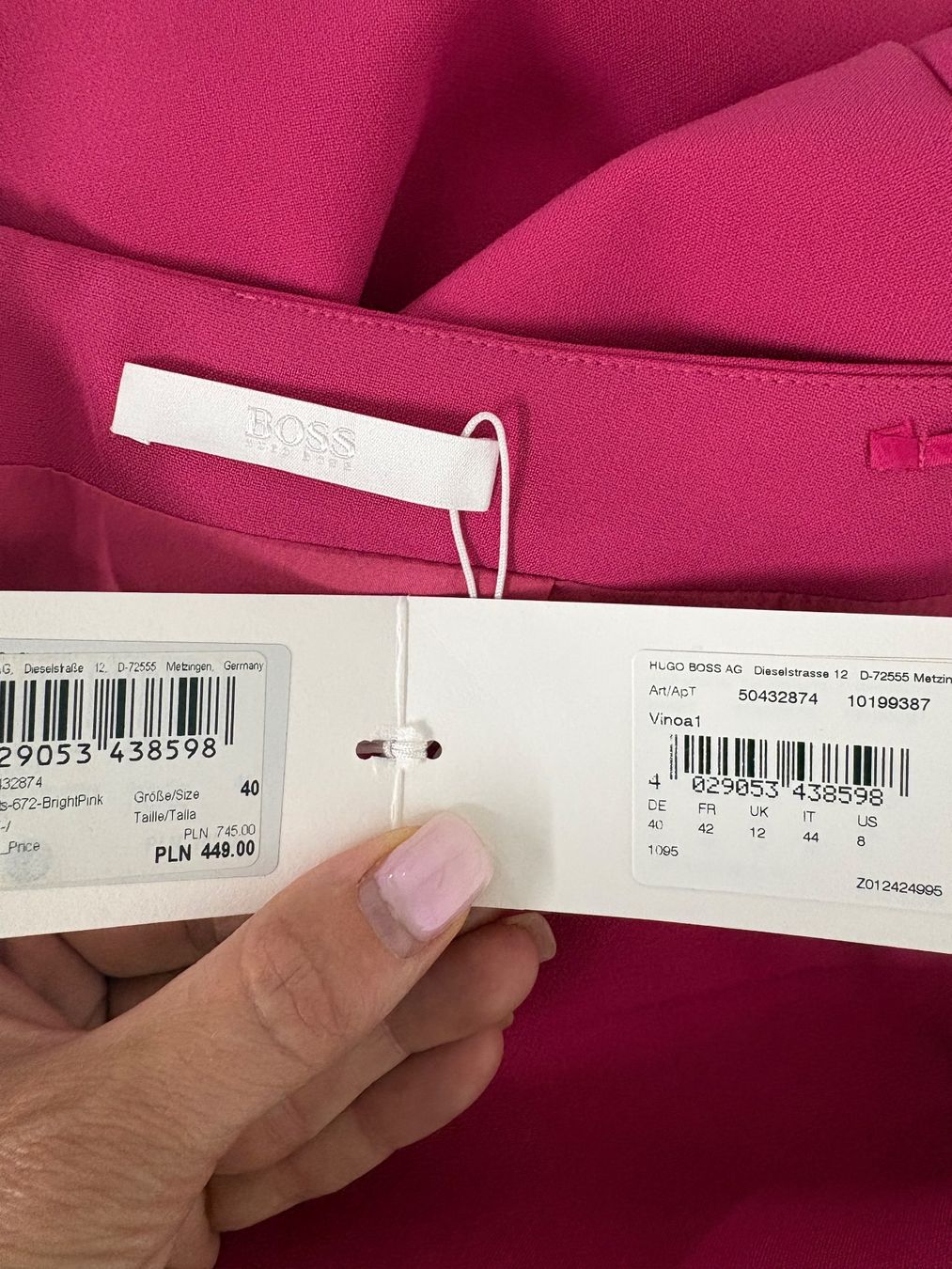 Hugo Boss Röcke: Neuer Boss Bleistiftrock Gr. 40 pink – Neu und originalverpackt aus Regensdorf von secondchancefashion 4