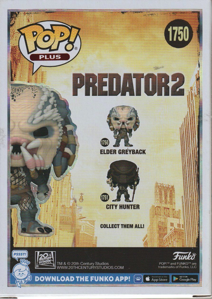 Funko Figuren: FUNKO POP! PLUS 1750 ELDER GREYBACK - PREDATOR 2 – Neu und originalverpackt aus Vezia von Aquarius_Age 2