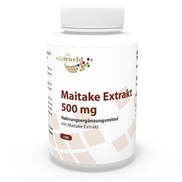 Alimentazione, Vitamine & Minerali: Maitake Extrakt 500mg 100 Vegi Kapseln – Nuovo e nell'imballaggio originale da Tiefenbach venduto da nhp-bedarf