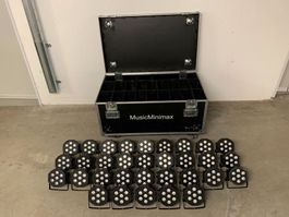 2 Stück LED Spot RGBWAUV 6in1 – Bühnenlicht – DJ / Event