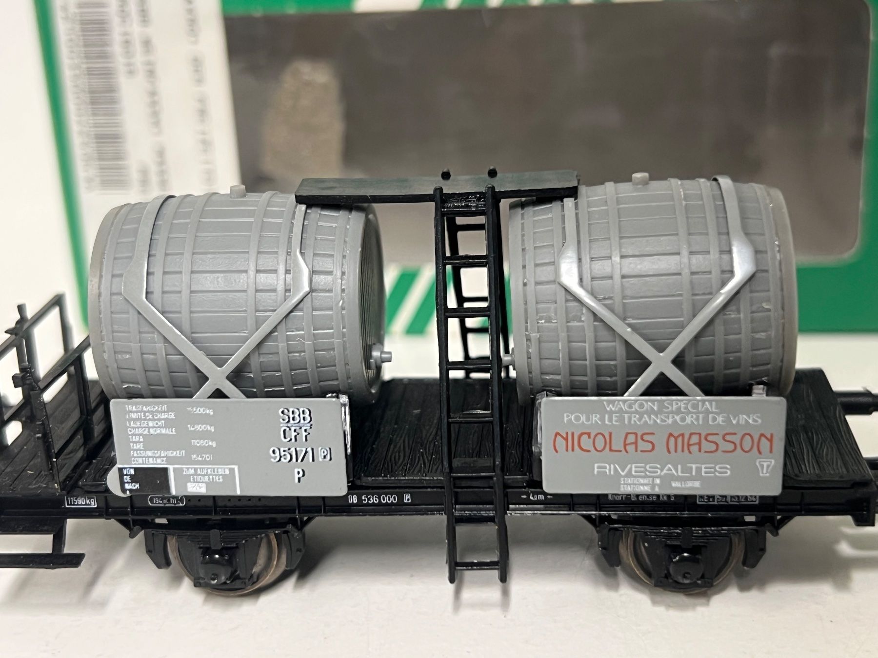 Modellini di ferrovie: SACHSEN MODELLE 16016 SBB  Weinfasswagen MASSON H0 DC – Nuovo (secondo la descrizione) da Geroldswil venduto da TopTrain54 1
