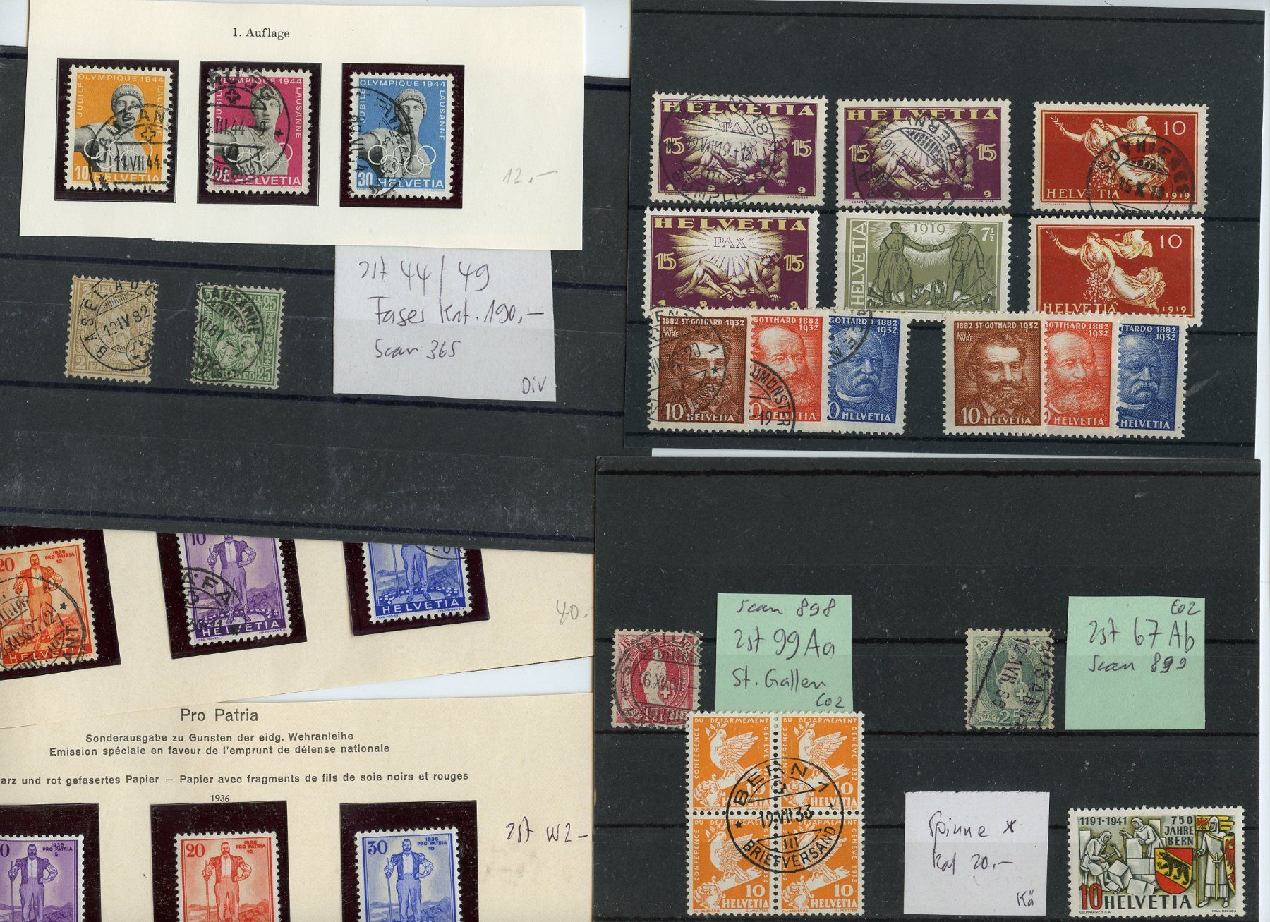 Tutti i francobolli: 1 Posten Schweizer Marken - Katalog CHF 850.-- – Usato da Steffisburg venduto da Sorbas