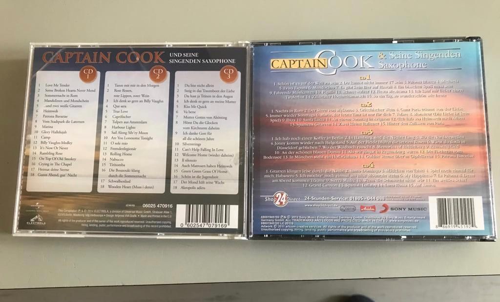 CD: 8 CDs Captain Cook – Usato da Sargans venduto da Pacor 1
