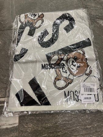 Moschino Winterschal mit Bärenmotiv - neu
