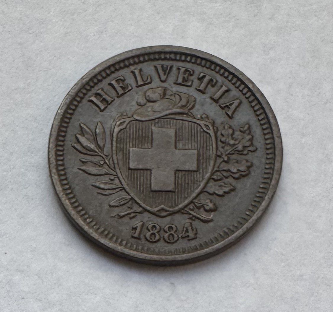 Tutti le monete: 1884 1 Rappen unz – Nuovo (secondo la descrizione) da Kirchberg SG venduto da Zenhad69