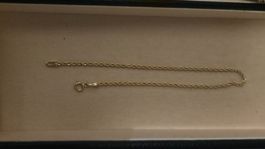 18k gelbgold Diamantschliff Panzerkette-Arm