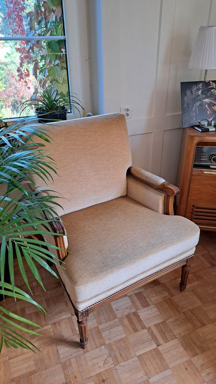 Divani: Sofa und Sessel Garnitur Holz hell bezogen – Usato da Wetzikon ZH venduto da Baron_Munchhausen 4