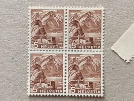 285RM, Viererblock, mit Gummi und ohne Falz