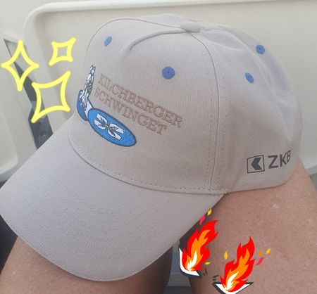 Cap Kilchberger Schwinget beige mit ZKB Logo neuwertig