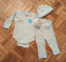 Little Friend Baby Set Gr 62 grün Langarm Body Hose Cap, Neu