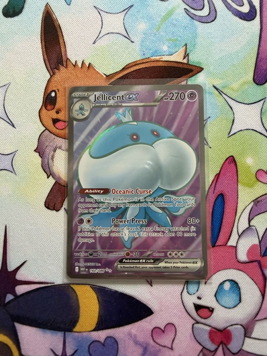Pokémon Carte collezionabili: Pokemon Jellicent EX 160/086 WHT – Usato da Grindelwald venduto da TSG-G-Town