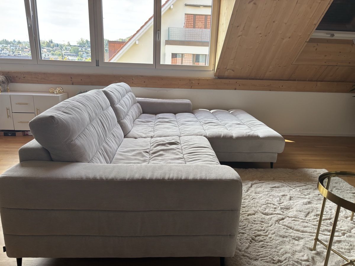 Divani: Ecksofa Cordstoff hellgrau  gebraucht – Usato da Lostorf venduto da gia_l7sb 2