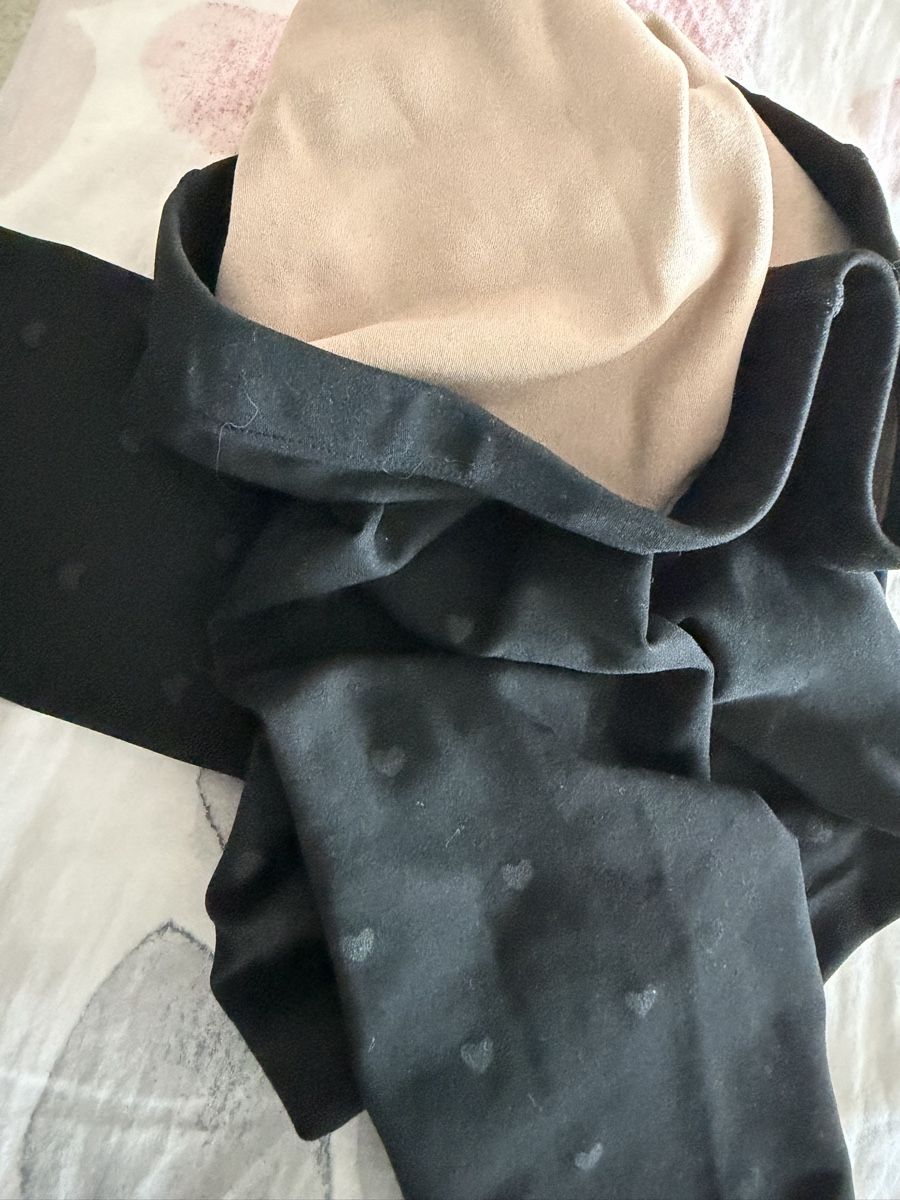 Calze & Collant: Strumpfhose mit Herzenmuster, Schwarz, Uni size – Nuovo (secondo la descrizione) da Au ZH venduto da FMRF 2
