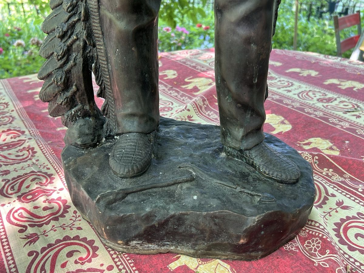 Skulpturen & Statuen: Chef indien bronze  – Gebraucht aus Geneve von Fil1997 4