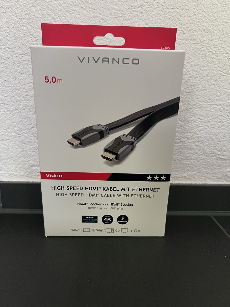 Kabel: HDMI Kabel 5M – Neu und originalverpackt aus Holziken von 181281