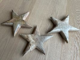 Holz-Sterne zum Basteln