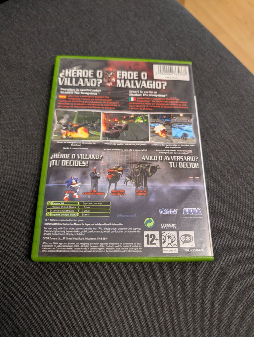 Spiele: Shadow the hedgehog Microsoft xbox – Gebraucht aus Giubiasco von Ticinerd 1