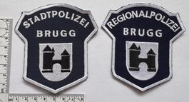 2 Polizei Abzeichen Stadt-/Regionalpolizei Brugg