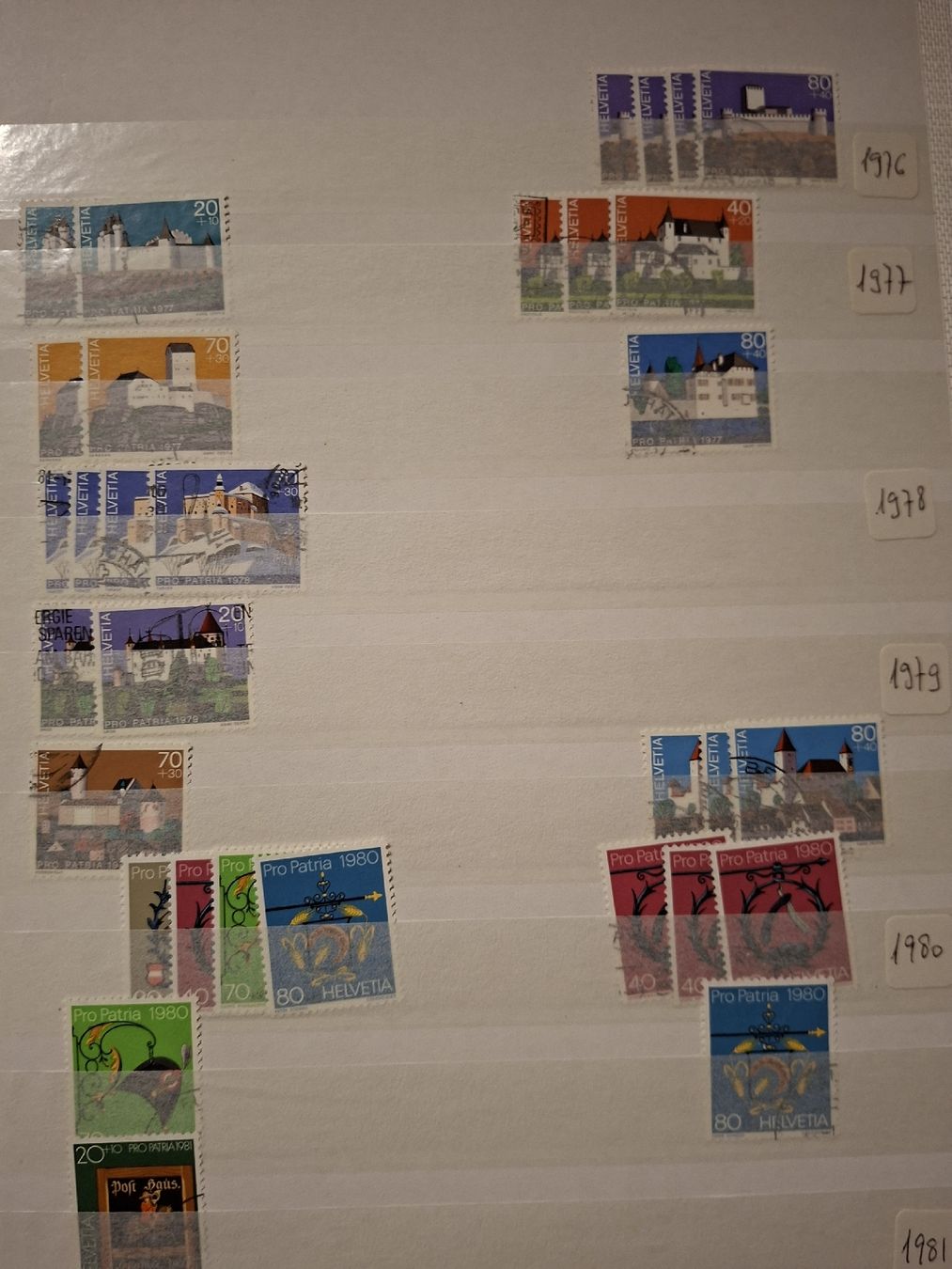 Tous les timbres: Pro Patria Sammlung / dubletten  – D'occasion à Balgach par SIMEON27 3
