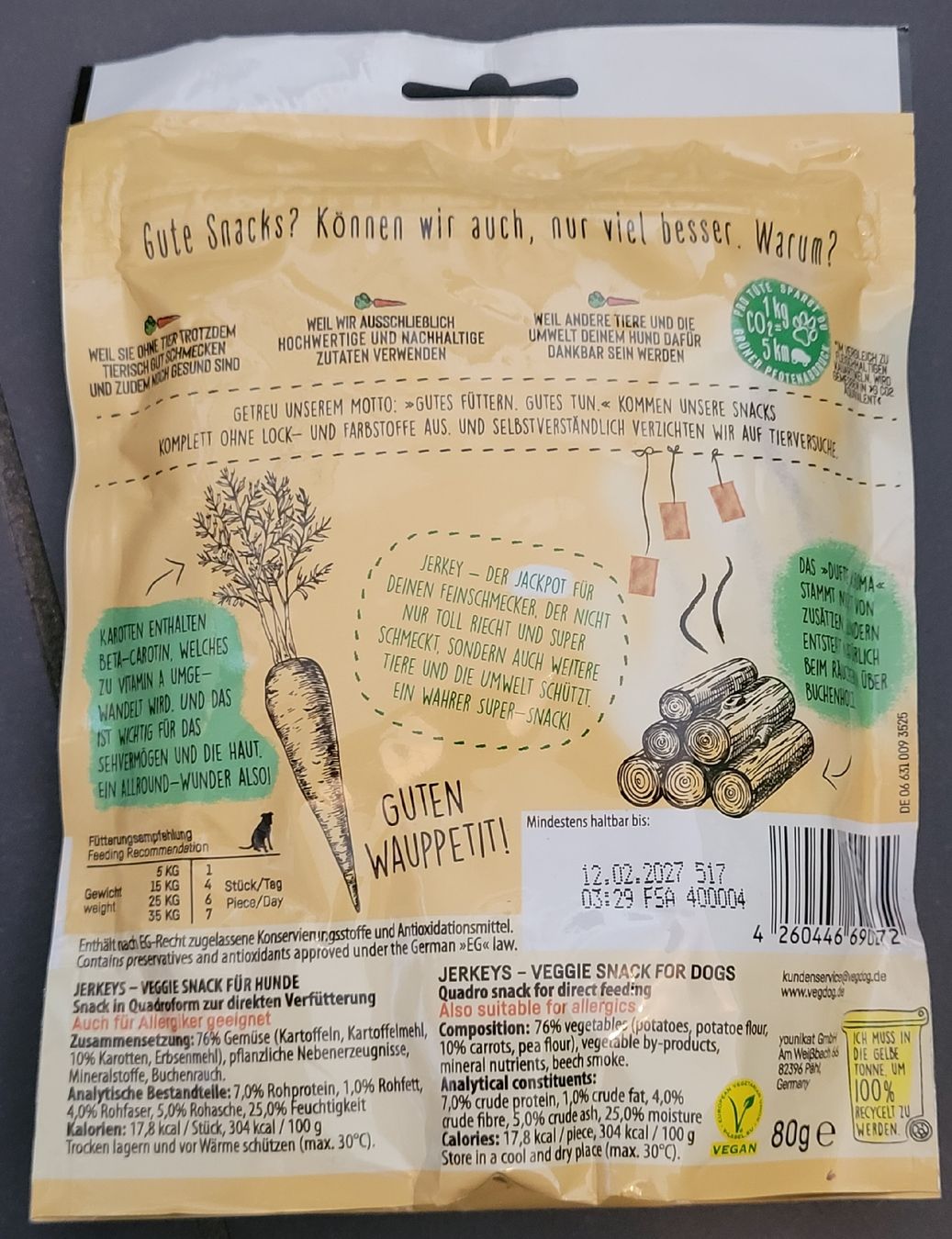 Mangimi: VEGDOG Hundesnack – Nuovo e nell'imballaggio originale da Kappel SO venduto da Matschi86 1