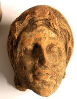 antiker MännerKopf aus Terracotta