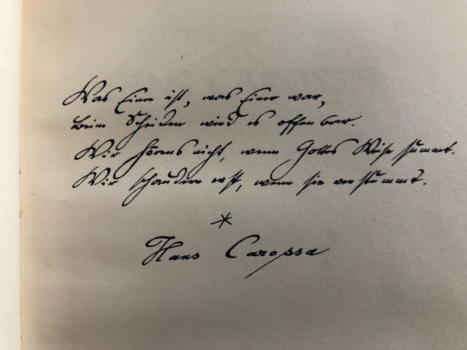 Libri: Dr. Giuseppe Clivio: Hans Carossa – Usato da Zürich venduto da allp 1