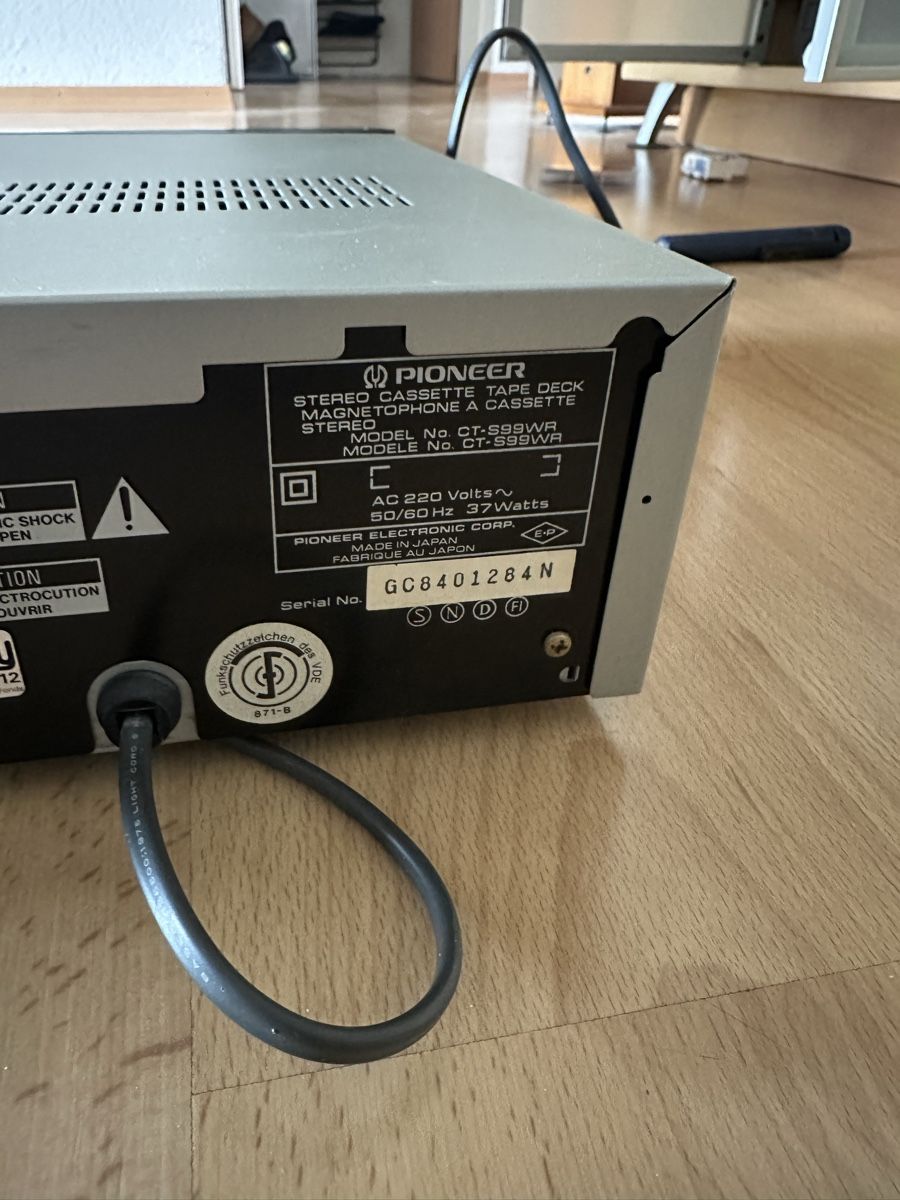 Apparecchi a nastro: Pionnier cassette Deck – Usato da Burgdorf venduto da Breton 3