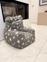 Kinder Sitzsack gebrauchter Zustand Sessel grau sterne