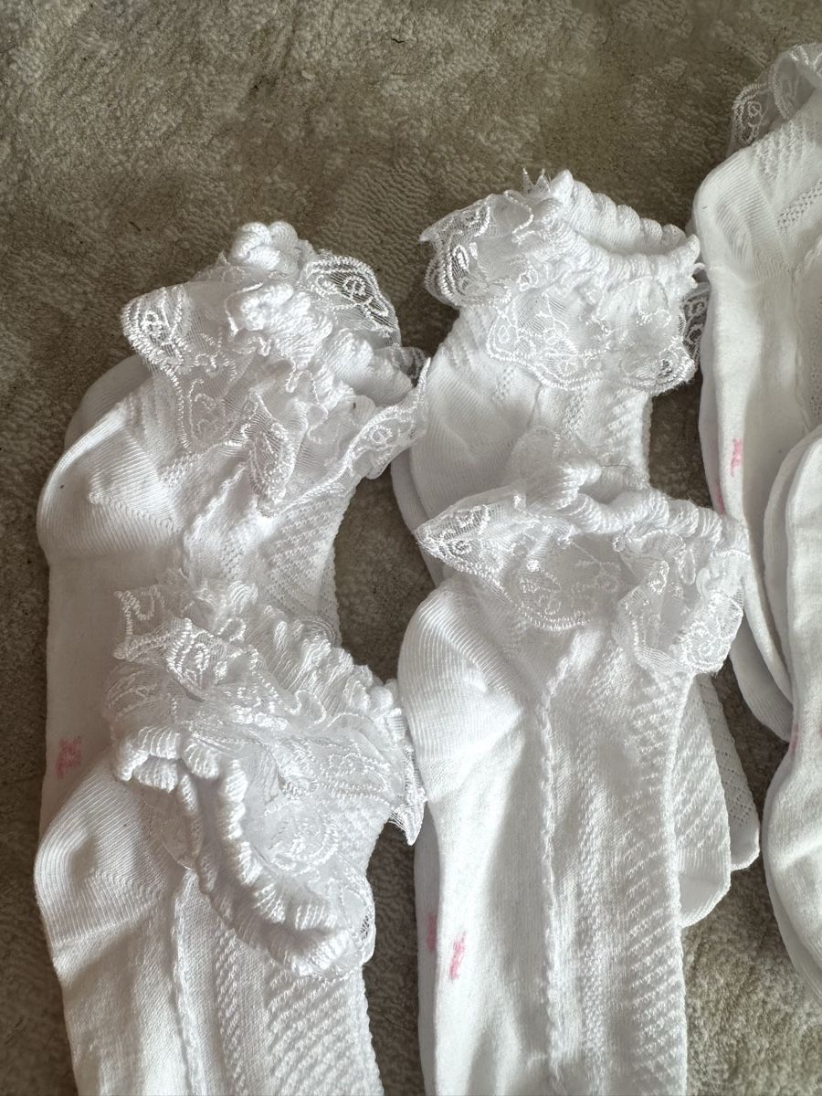 Calze: Damen Socken mit Spitzenrand – Nuovo e nell'imballaggio originale da Zürich venduto da di_archive 1