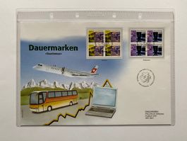 FDC Grossbrief Dauermarken Tourismus 2001 ET