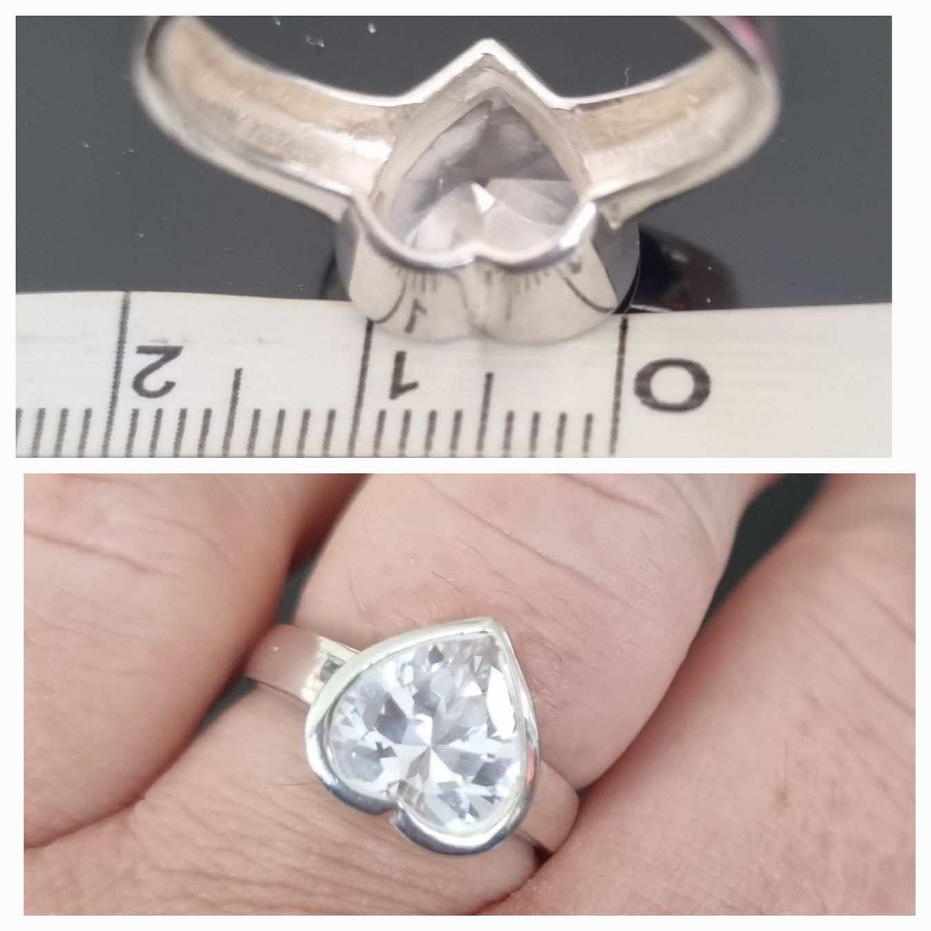Anelli: Silberring 925 Herz Gr.18,2 mm  wunderschöne Ring! – Usato da Kreuzlingen venduto da Wunderkiste123 9