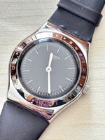 Armbanduhr Swatch Irony Edelstahl schwarz braun guter Zustan