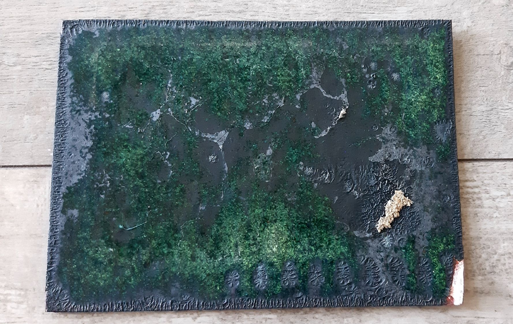 Poster & Bilder: Kleines Kunstwerk  -  Emaille auf Kupferplatte – Gebraucht aus Tagelswangen von BrigittaC01 3
