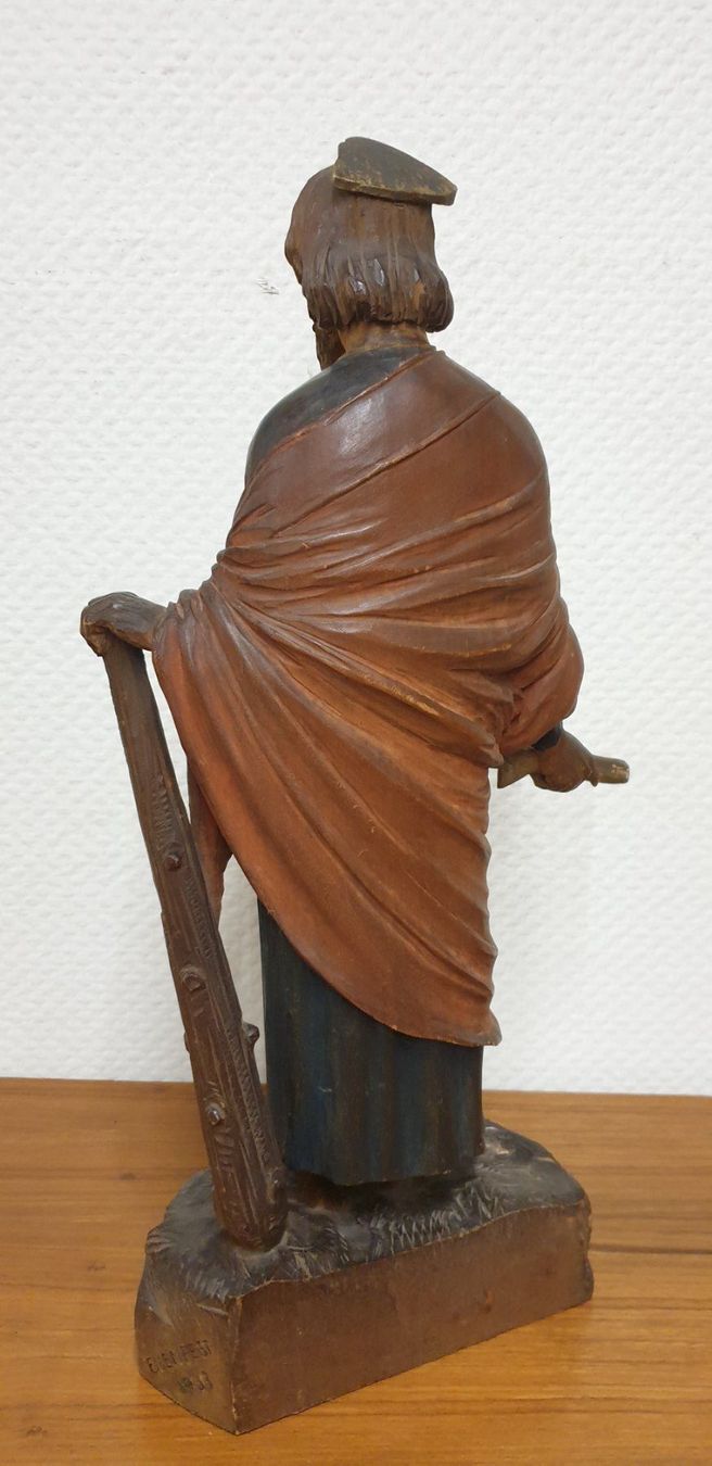 Skulpturen & Statuen: Holzfigur, Heiligenfigur St. Judas Thaddäus – Gebraucht aus Emmen von Brockofsky 5