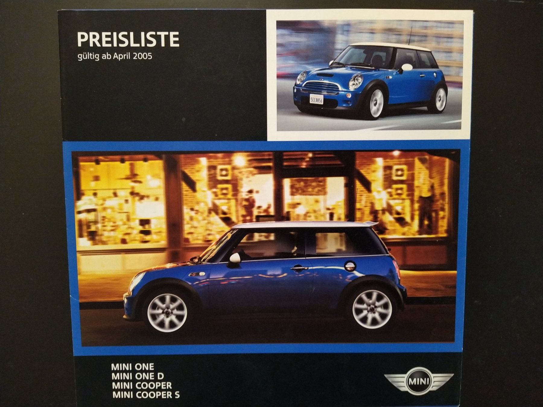 Fumetti: PREISLISTE Mini One, One D, Cooper, Cooper S ab April 2005 – Usato da Bern venduto da micky031