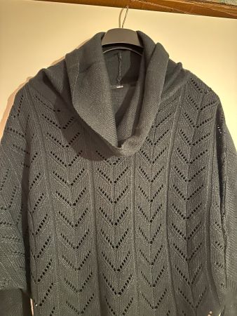 Schwarzer Rollkragenpullover Damen