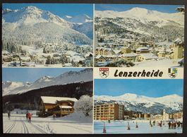 LENZERHEIDE Ski-Langlauf-Loipe auf dem Heidsee Seerestaurant