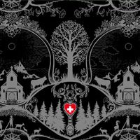 Jersey Wiesenberg Scherenschnitt Schweiz Stoff schwarz je m