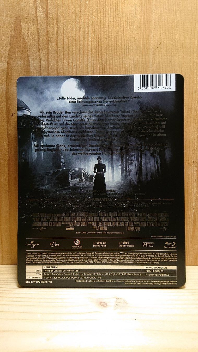Tutti i DVDs: WOLFMAN Blu-Ray Steelbook – Usato da Wilderswil venduto da Exebub 1