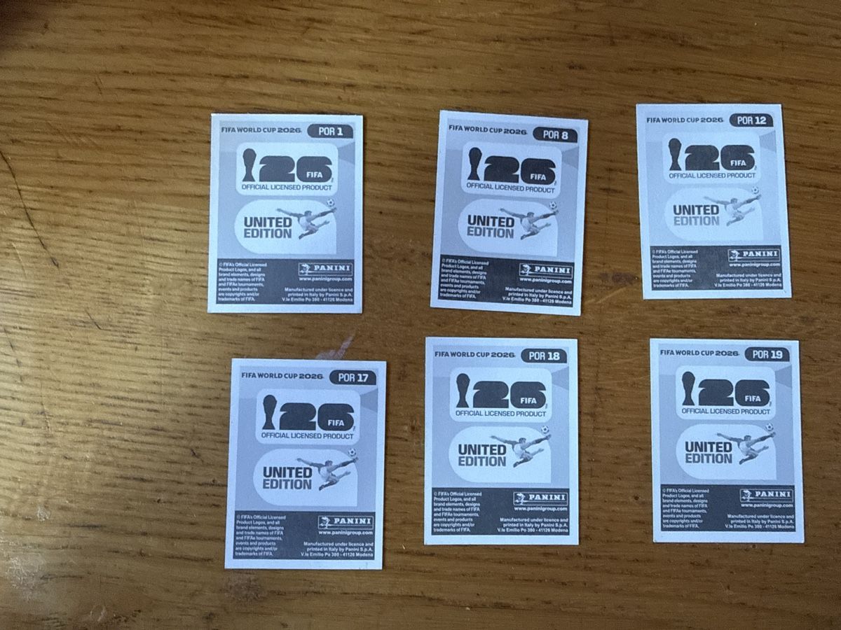 Panini Carte collezionabili: Panini 2026 6er Set POR – Nuovo (secondo la descrizione) da Masein venduto da Buender45 1